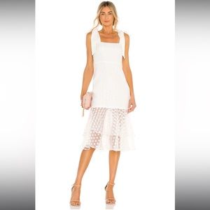 Lovers + Friends White Midi Dress